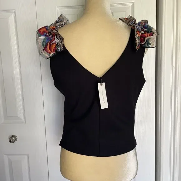 Eva Franco Embroidered Corset Top for Women Medium Multicolored anthropologie - Picture 5 of 16